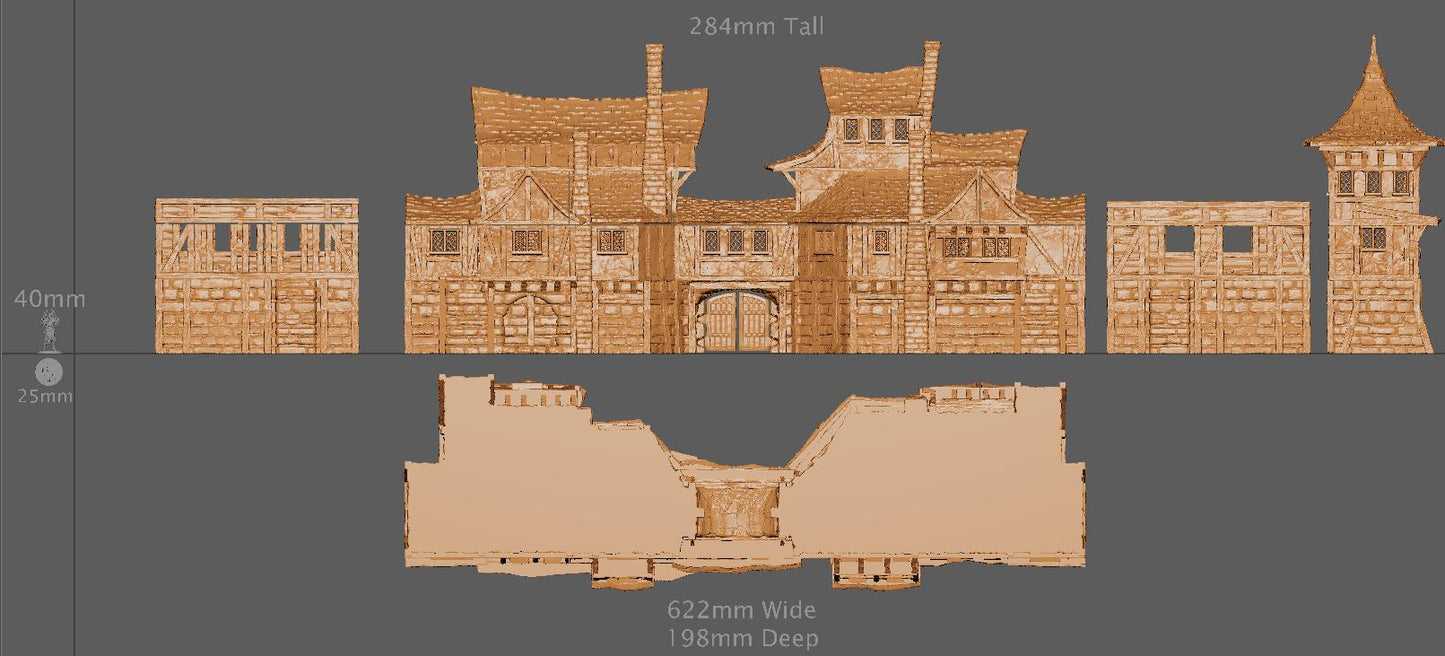 Medieval Gatehouse | Aussie 3D Printed Miniatures and Terrain
