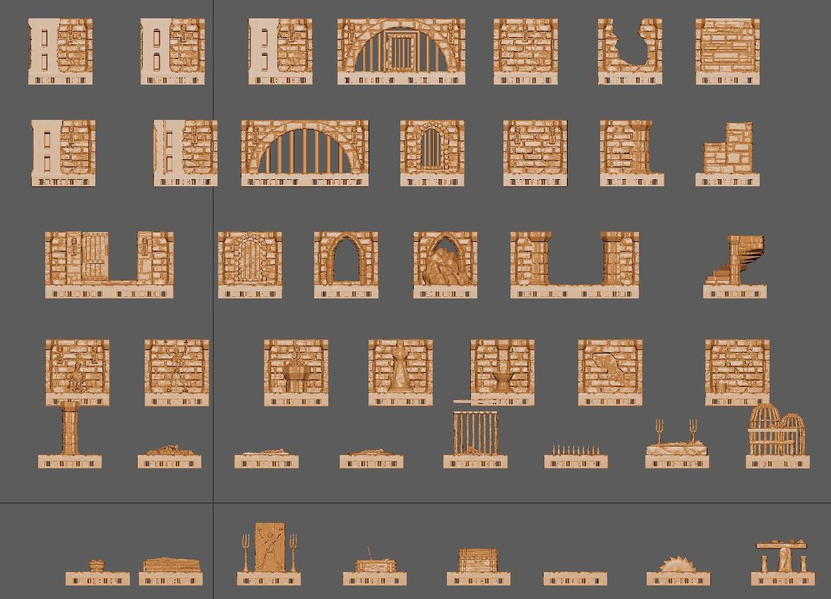 Modular Catacombs | Aussie 3D Printed Miniatures and Terrain
