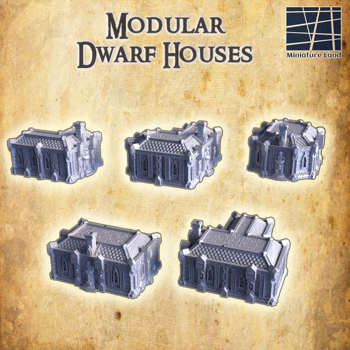 Modular Dwarf Homes | Aussie 3D Printed Miniatures and Terrain