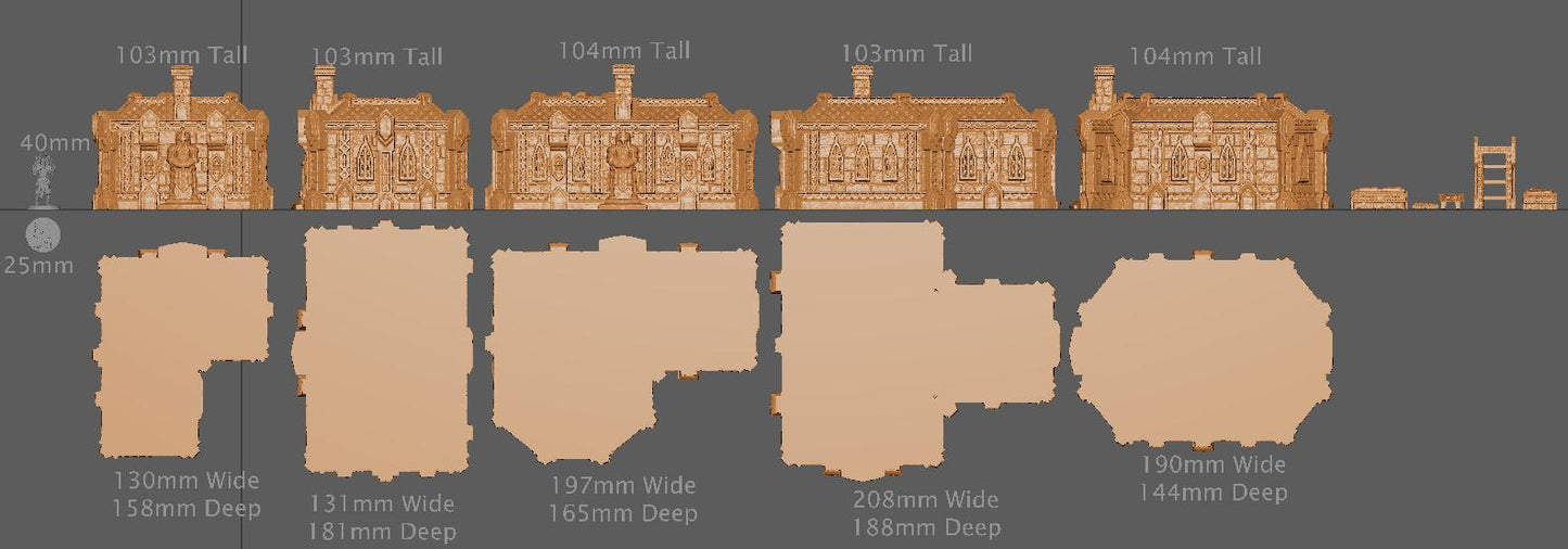 Modular Dwarf Homes | Aussie 3D Printed Miniatures and Terrain