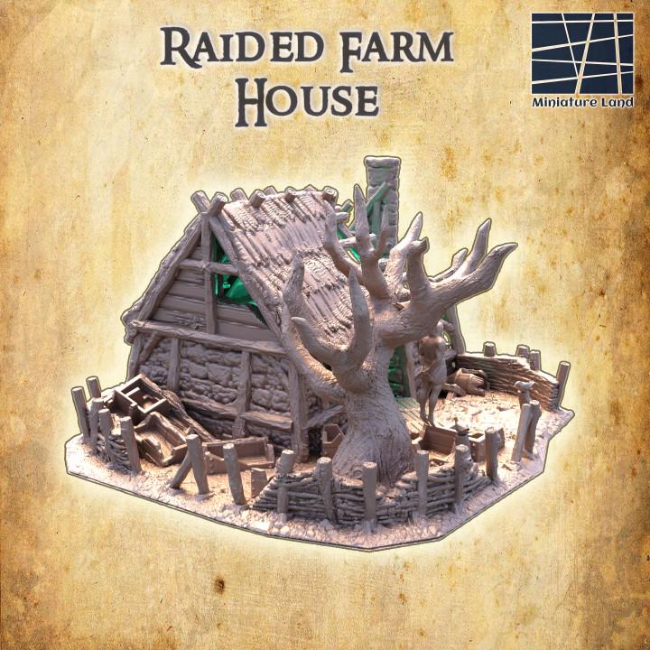 Raided Farm House | Aussie 3D Printed Miniatures and Terrain