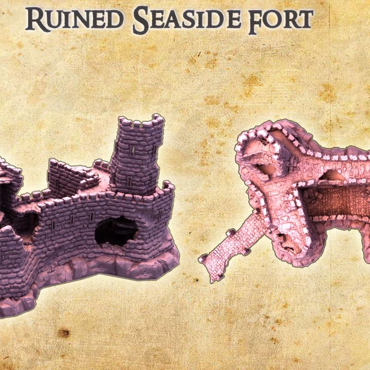 Ruined Seaside Fort | Aussie 3D Printed Miniatures and Terrain