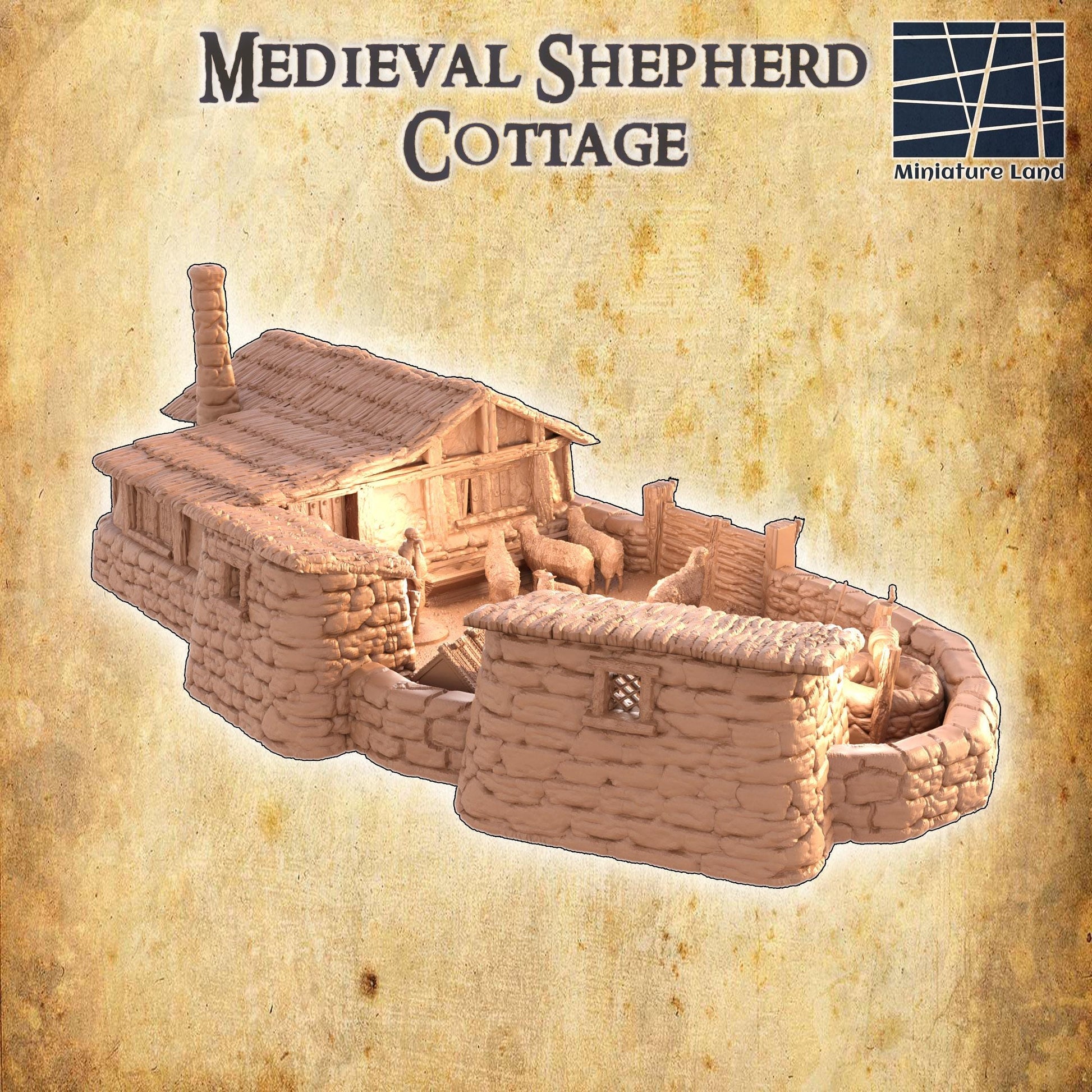 Shepherds Cottage | Aussie 3D Printed Miniatures and Terrain