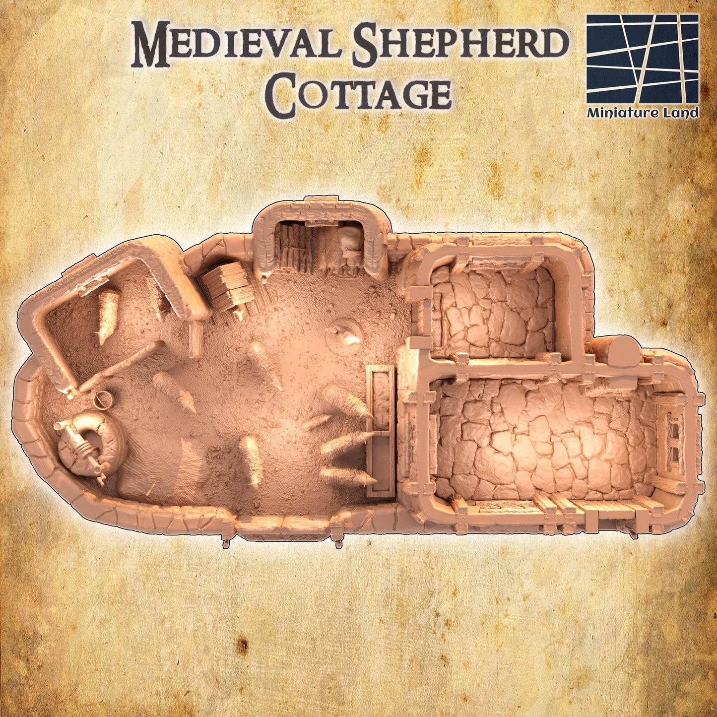 Shepherds Cottage | Aussie 3D Printed Miniatures and Terrain