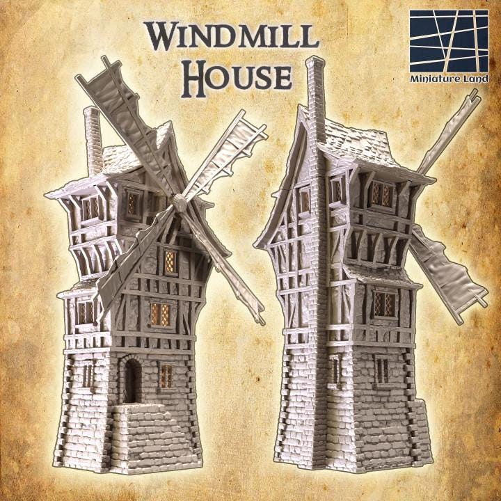 Windmill House | Aussie 3D Printed Miniatures and Terrain