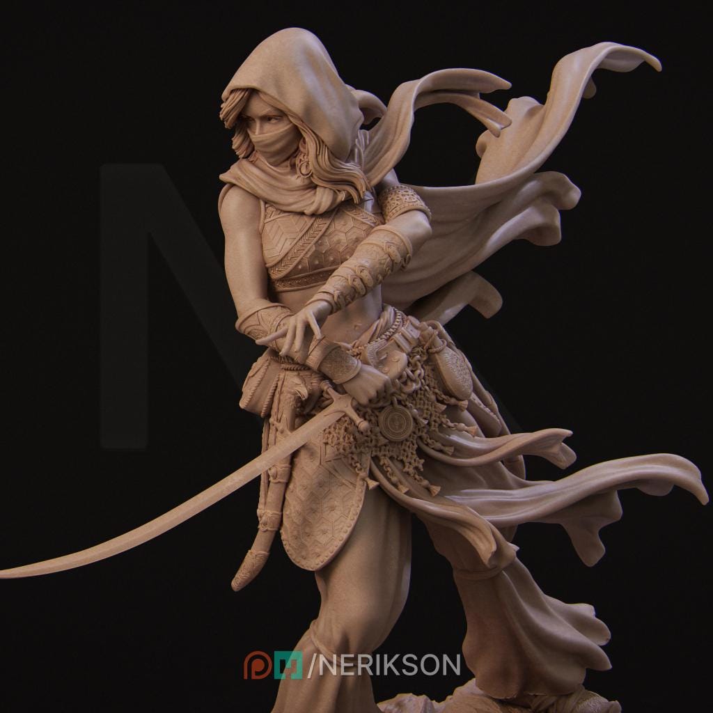 Warrior of the Sands, Standalone | Aussie 3D Printed Miniatures and Terrain