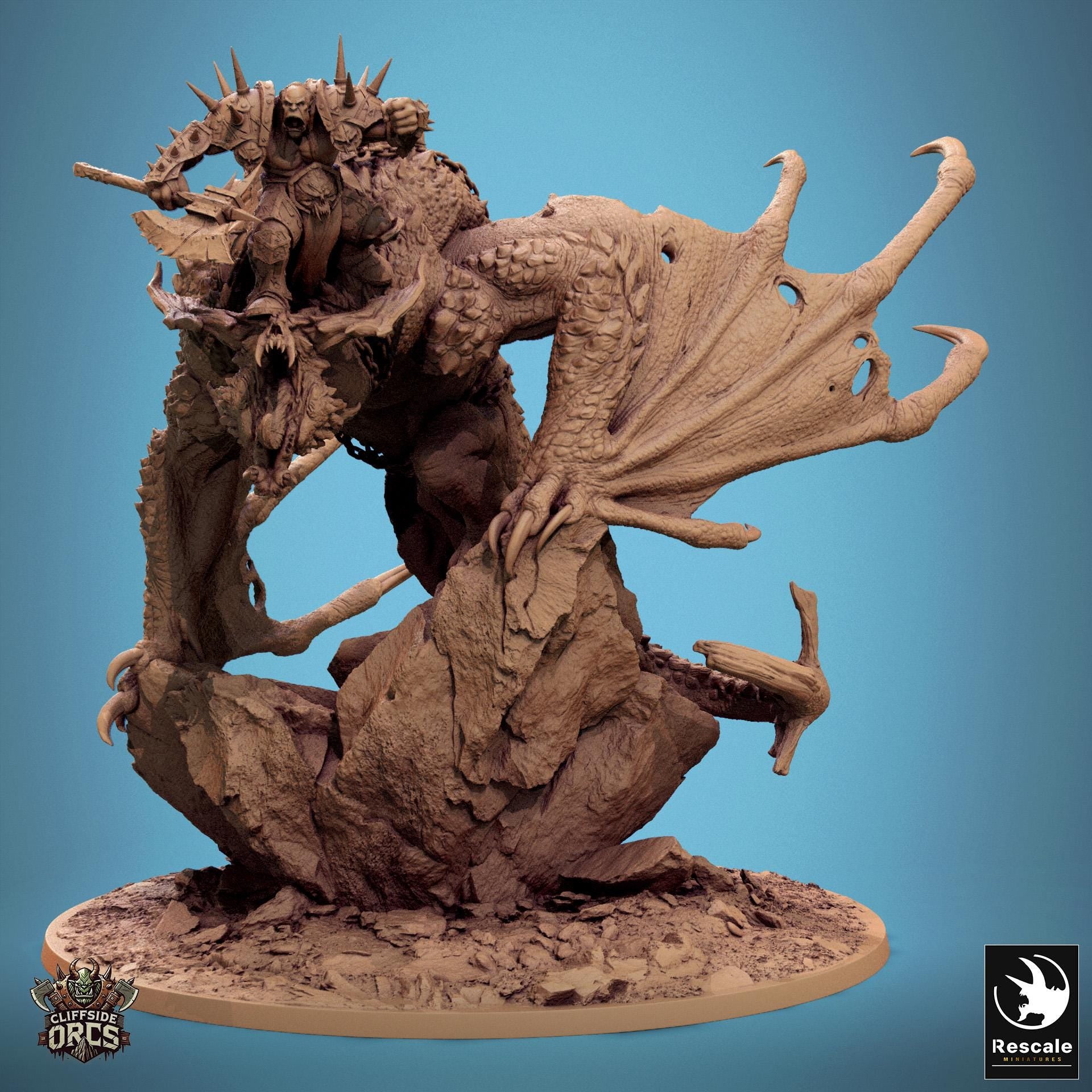 Rider of the Brutal Wyvern | Aussie 3D Printed Miniatures and Terrain