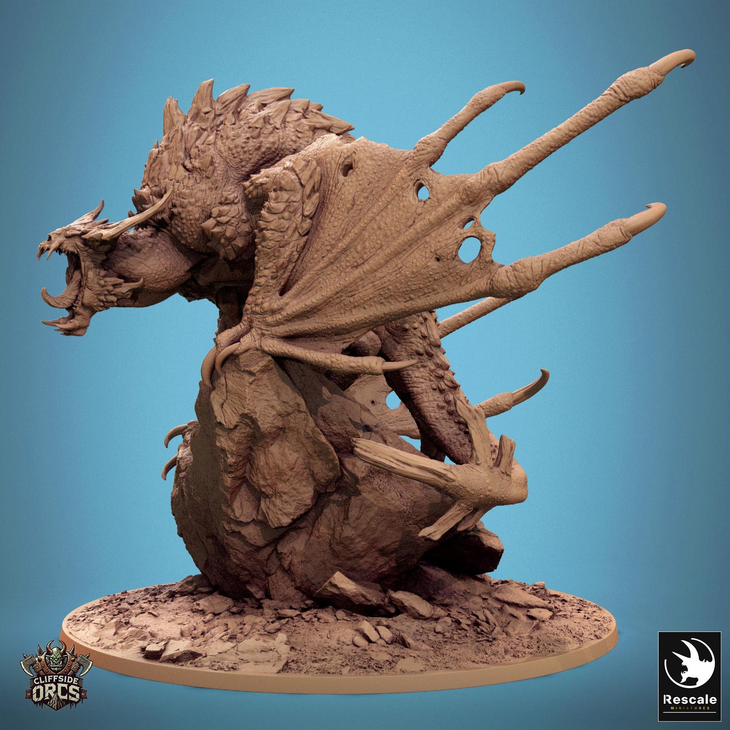 Rider of the Brutal Wyvern | Aussie 3D Printed Miniatures and Terrain