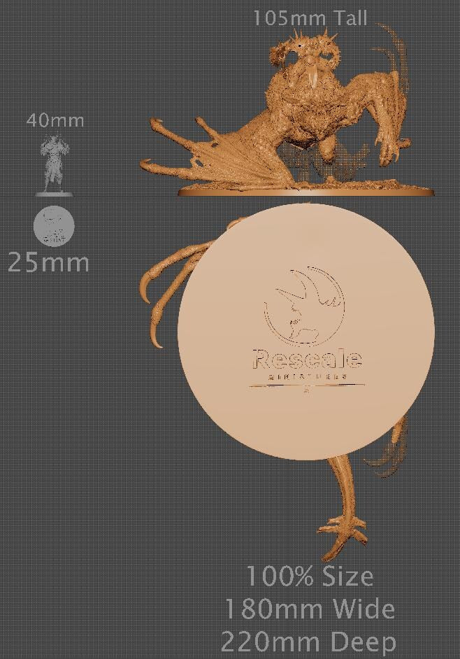 Rider of the Brutal Wyvern, Pose 2 | Aussie 3D Printed Miniatures and Terrain