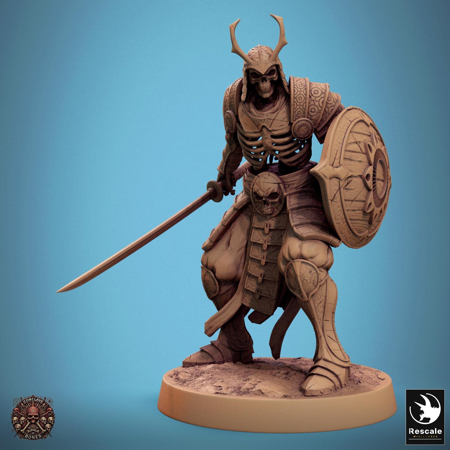 Oriental Skeletons, Pack 1 | Aussie 3D Printed Miniatures and Terrain