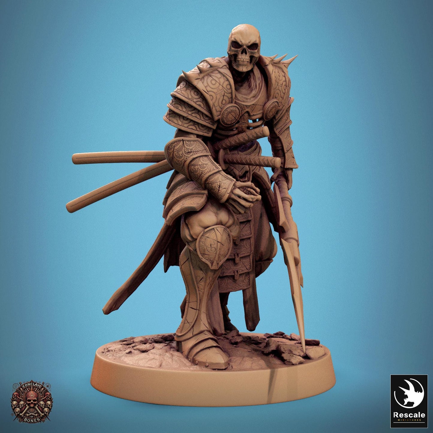Oriental Skeletons, Pack 2 | Aussie 3D Printed Miniatures and Terrain