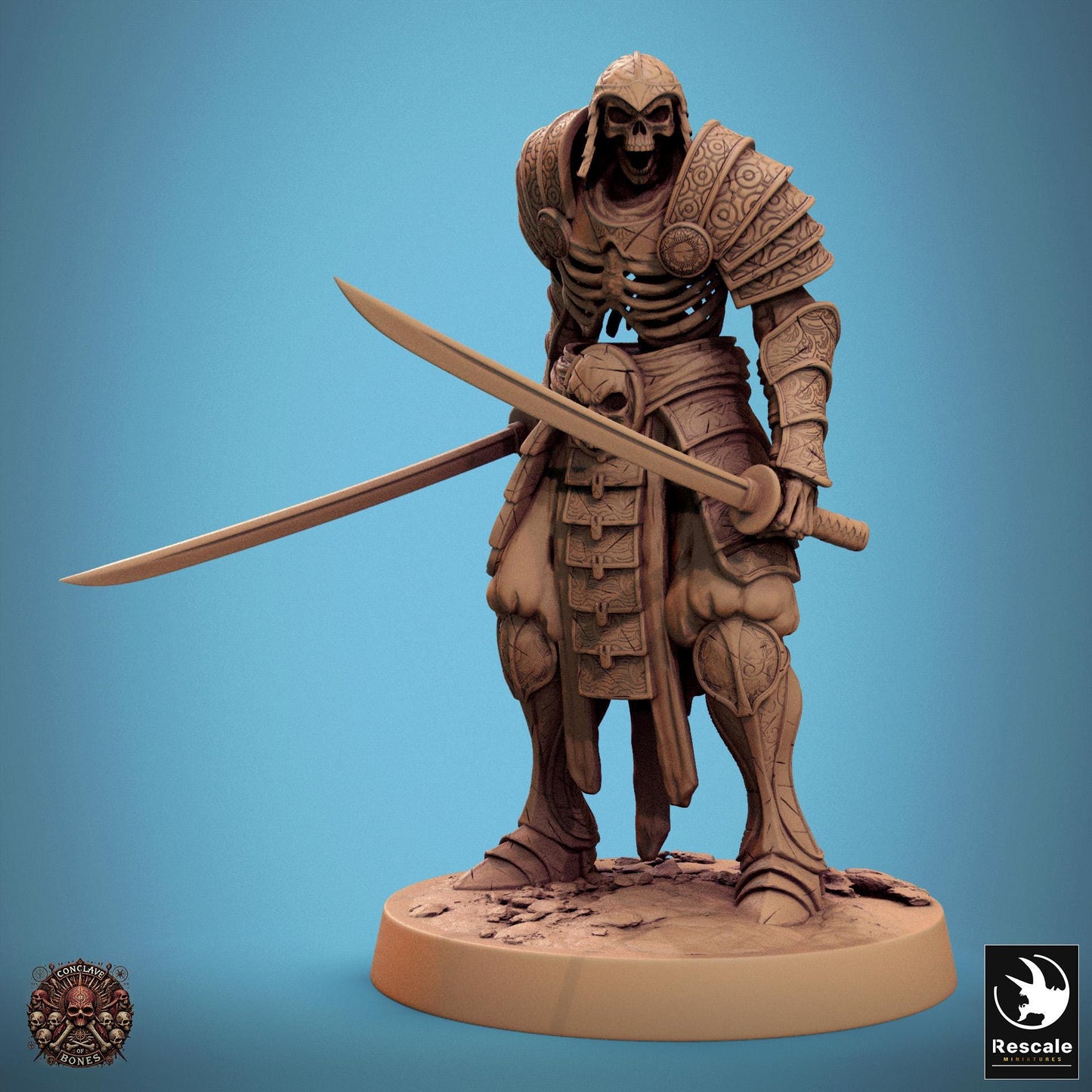 Oriental Skeletons, Pack 3 | Aussie 3D Printed Miniatures and Terrain