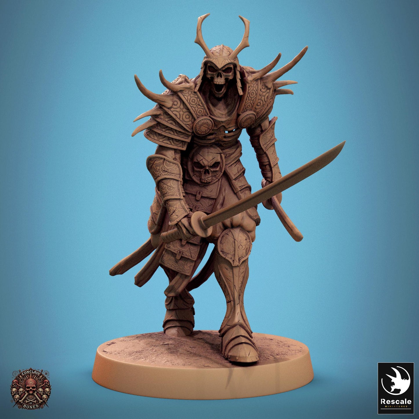 Oriental Skeletons, Pack 3 | Aussie 3D Printed Miniatures and Terrain