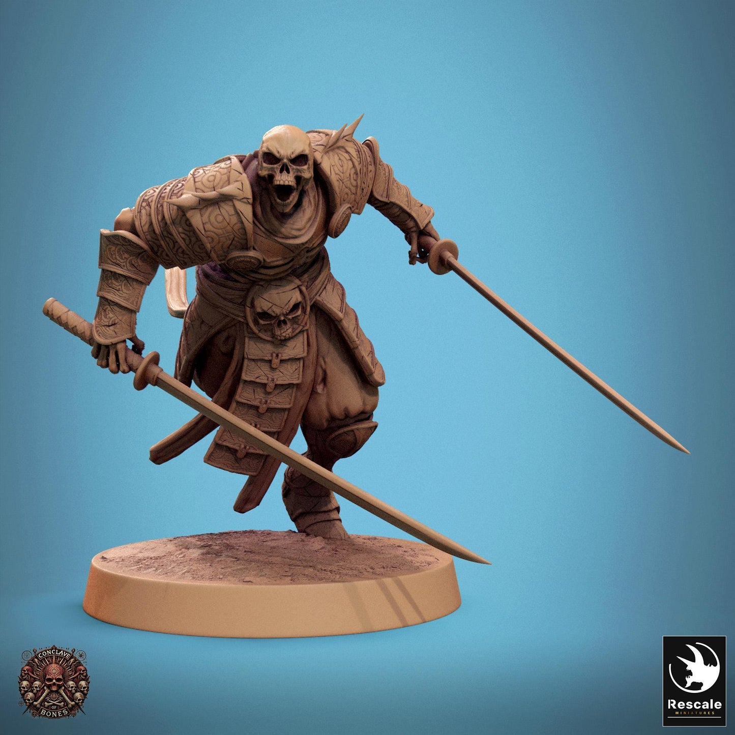 Oriental Skeletons, Pack 3 | Aussie 3D Printed Miniatures and Terrain