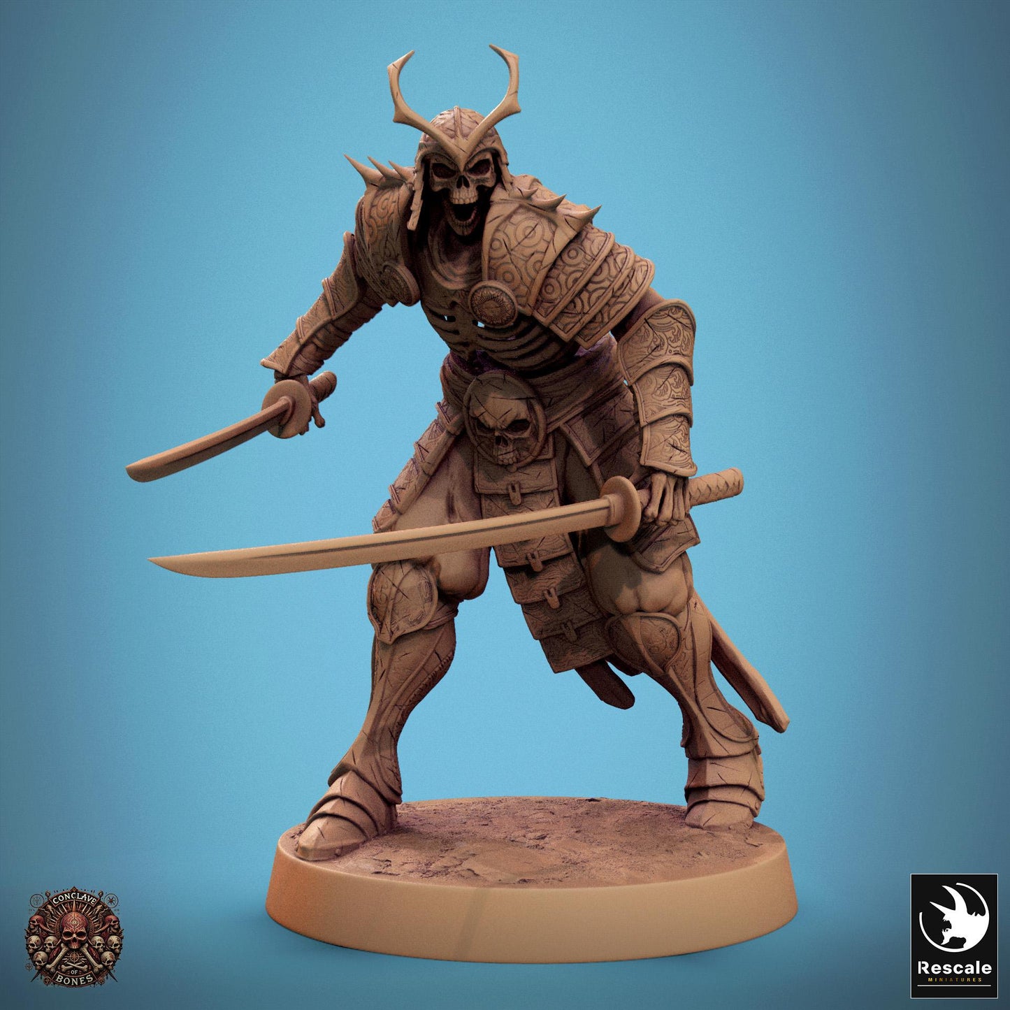 Oriental Skeletons, Pack 3 | Aussie 3D Printed Miniatures and Terrain
