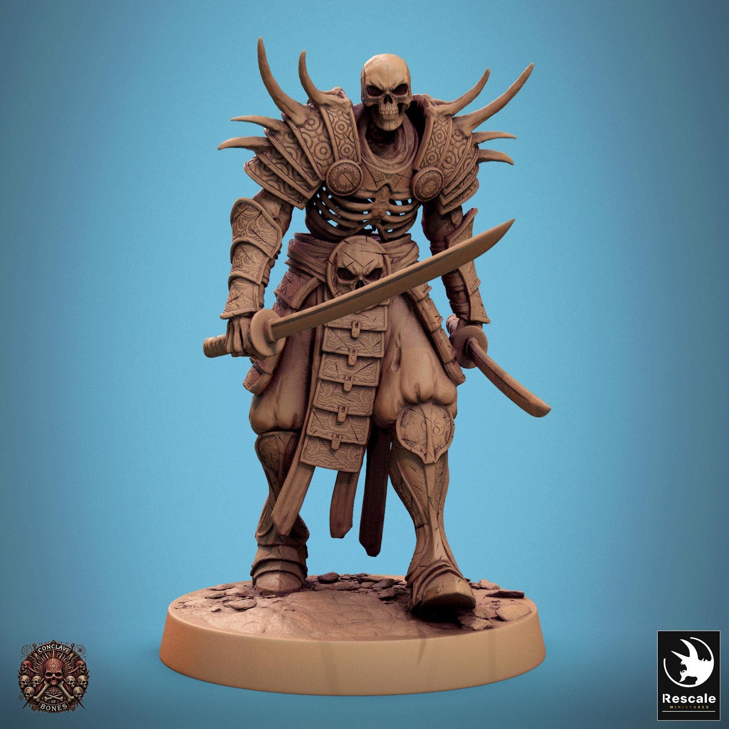 Oriental Skeletons, Pack 3 | Aussie 3D Printed Miniatures and Terrain