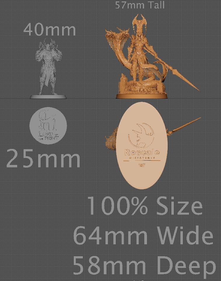 Queen Sanake | Aussie 3D Printed Miniatures and Terrain