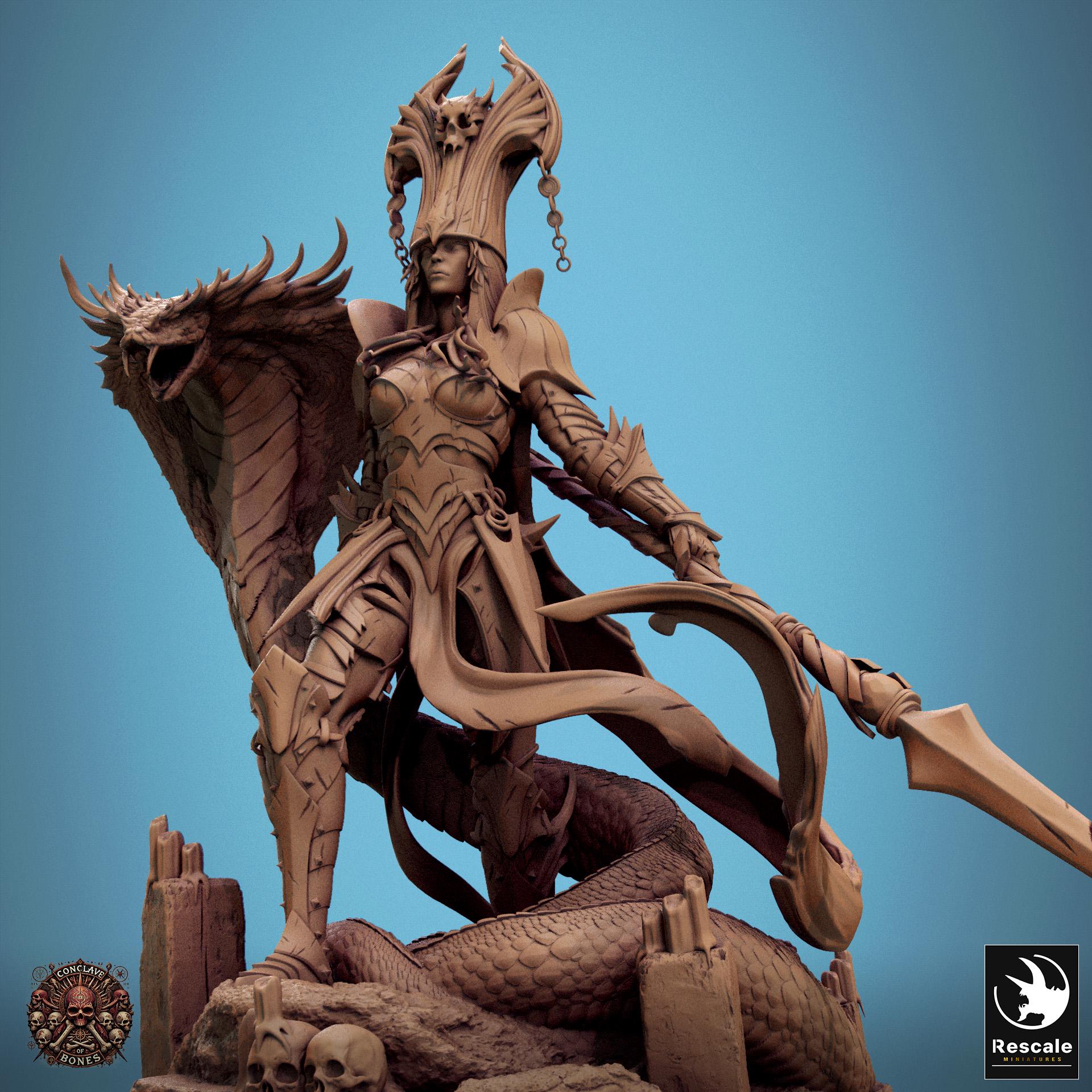 Queen Sanake | Aussie 3D Printed Miniatures and Terrain
