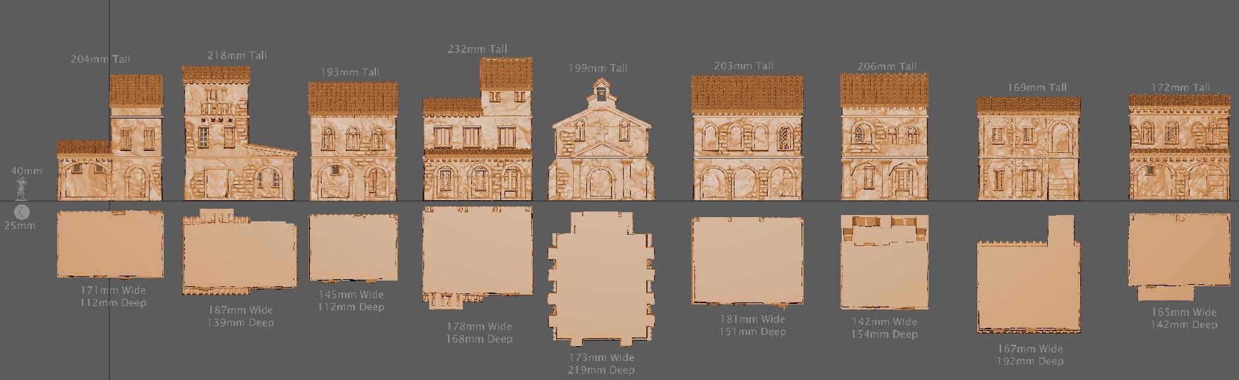 Colonial Spanish District | Aussie 3D Printed Miniatures and Terrain