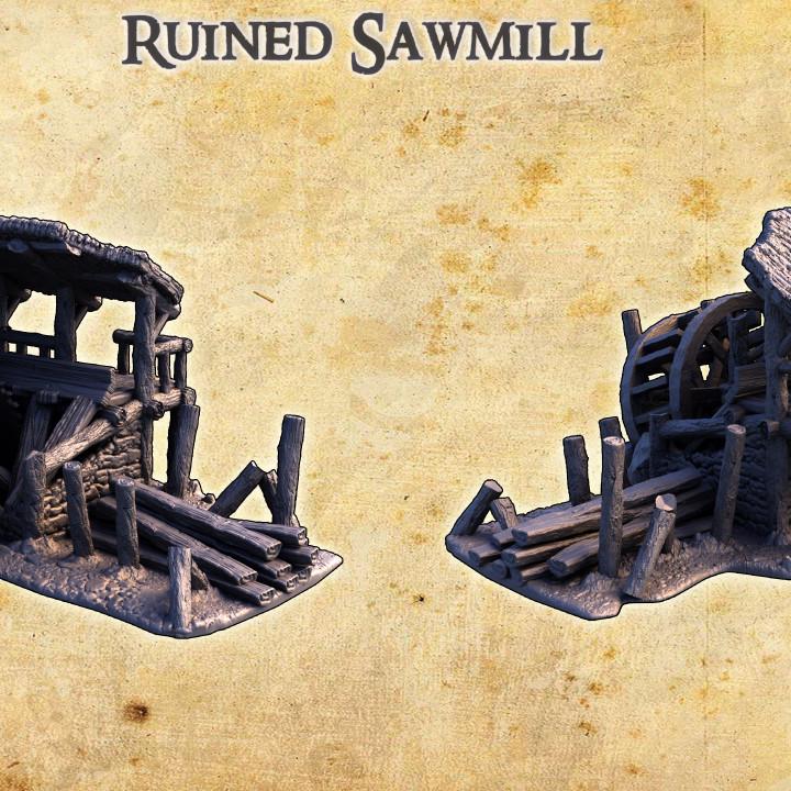Ruined Sawmill | Aussie 3D Printed Miniatures and Terrain