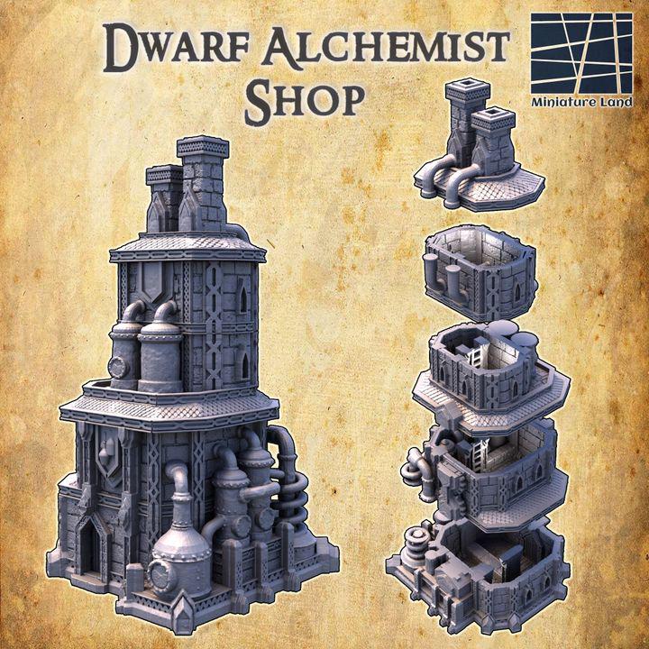 Dwarven Alchemist | Aussie 3D Printed Miniatures and Terrain