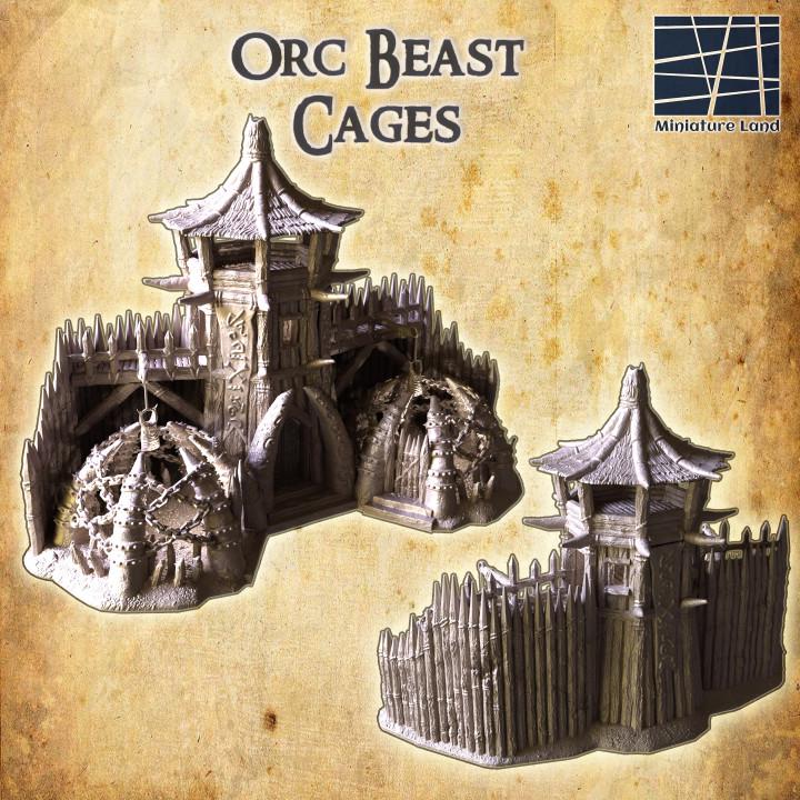 Orc Beast Cages | Aussie 3D Printed Miniatures and Terrain