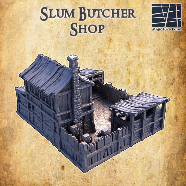 Slum District Butcher | Aussie 3D Printed Miniatures and Terrain