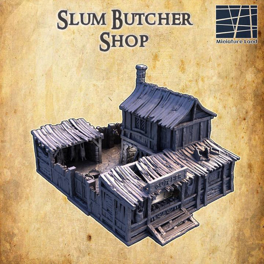Slum District Butcher | Aussie 3D Printed Miniatures and Terrain