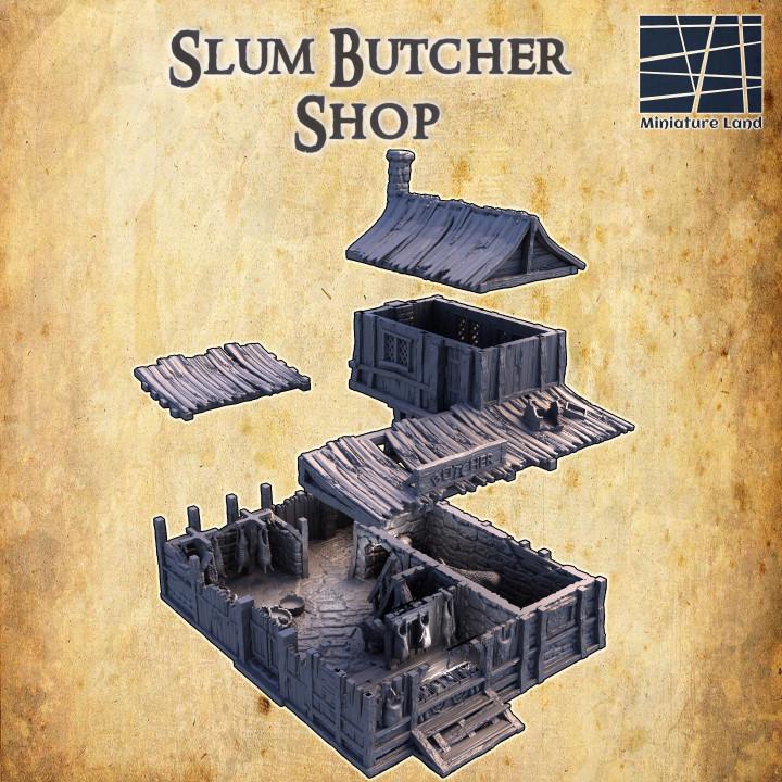 Slum District Butcher | Aussie 3D Printed Miniatures and Terrain