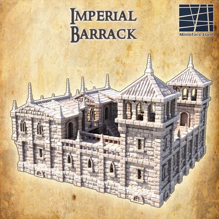 Imperial Barrack | Aussie 3D Printed Miniatures and Terrain