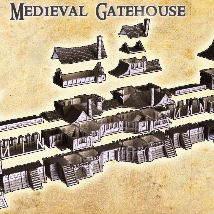 Medieval Gatehouse | Aussie 3D Printed Miniatures and Terrain