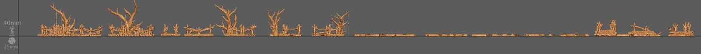 Modular Swamp Paths | Aussie 3D Printed Miniatures and Terrain