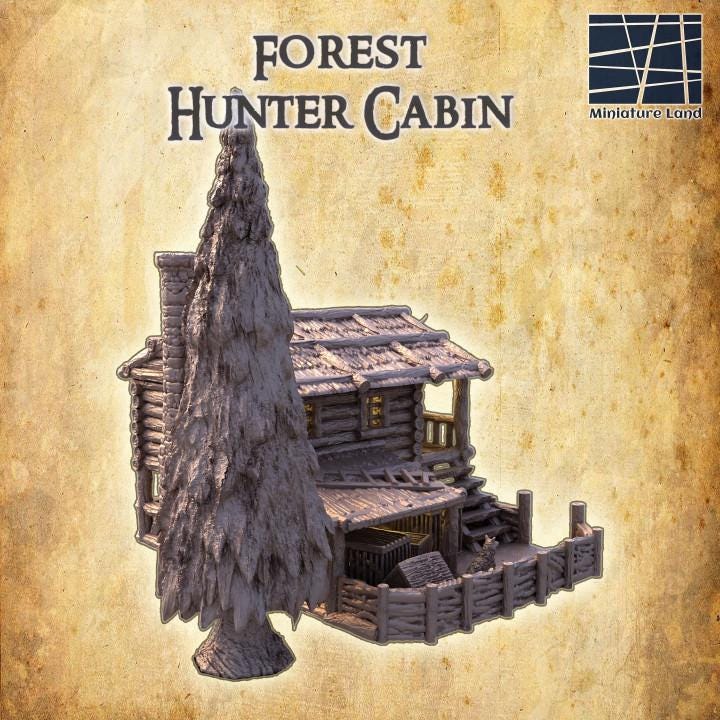 Hunters Cabin | Aussie 3D Printed Miniatures and Terrain