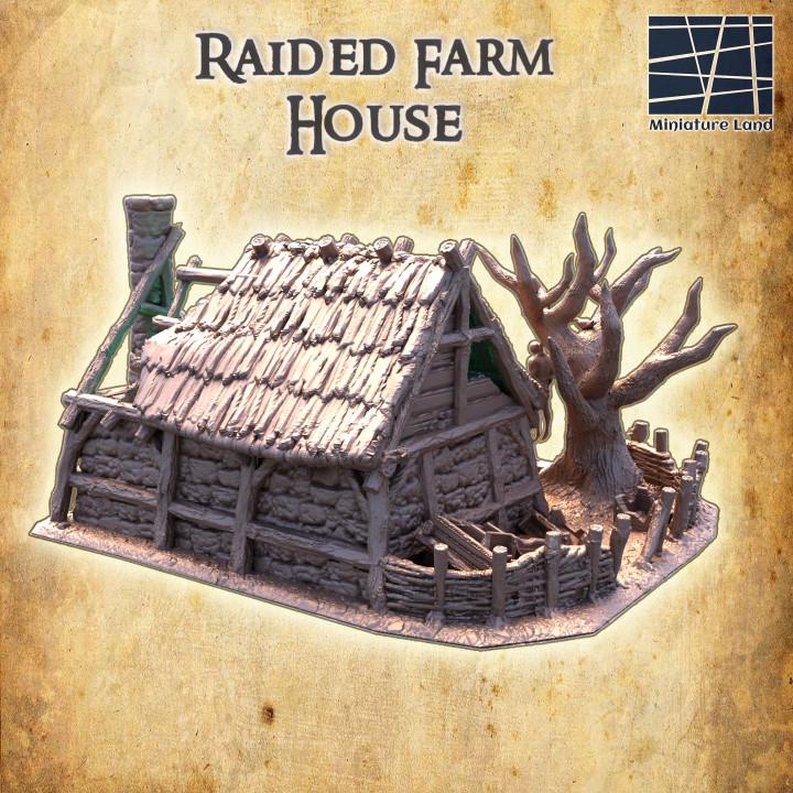 Raided Farm House | Aussie 3D Printed Miniatures and Terrain