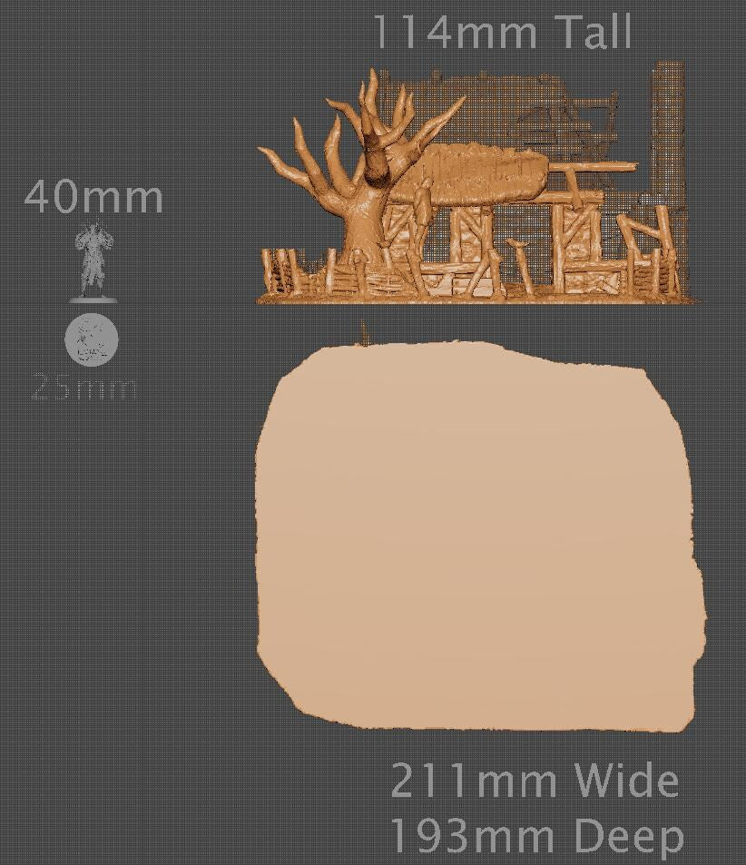 Raided Farm House | Aussie 3D Printed Miniatures and Terrain