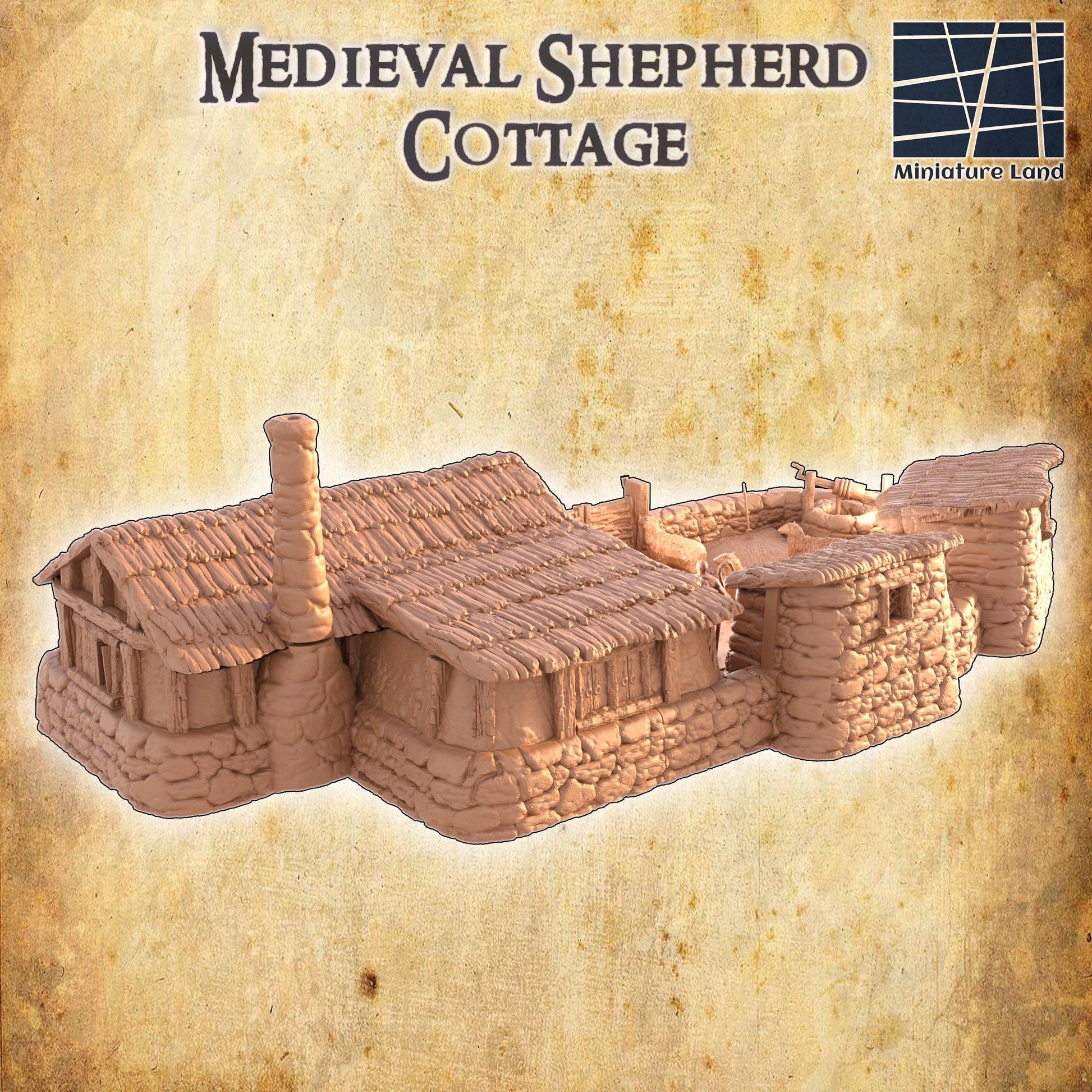 Shepherds Cottage | Aussie 3D Printed Miniatures and Terrain
