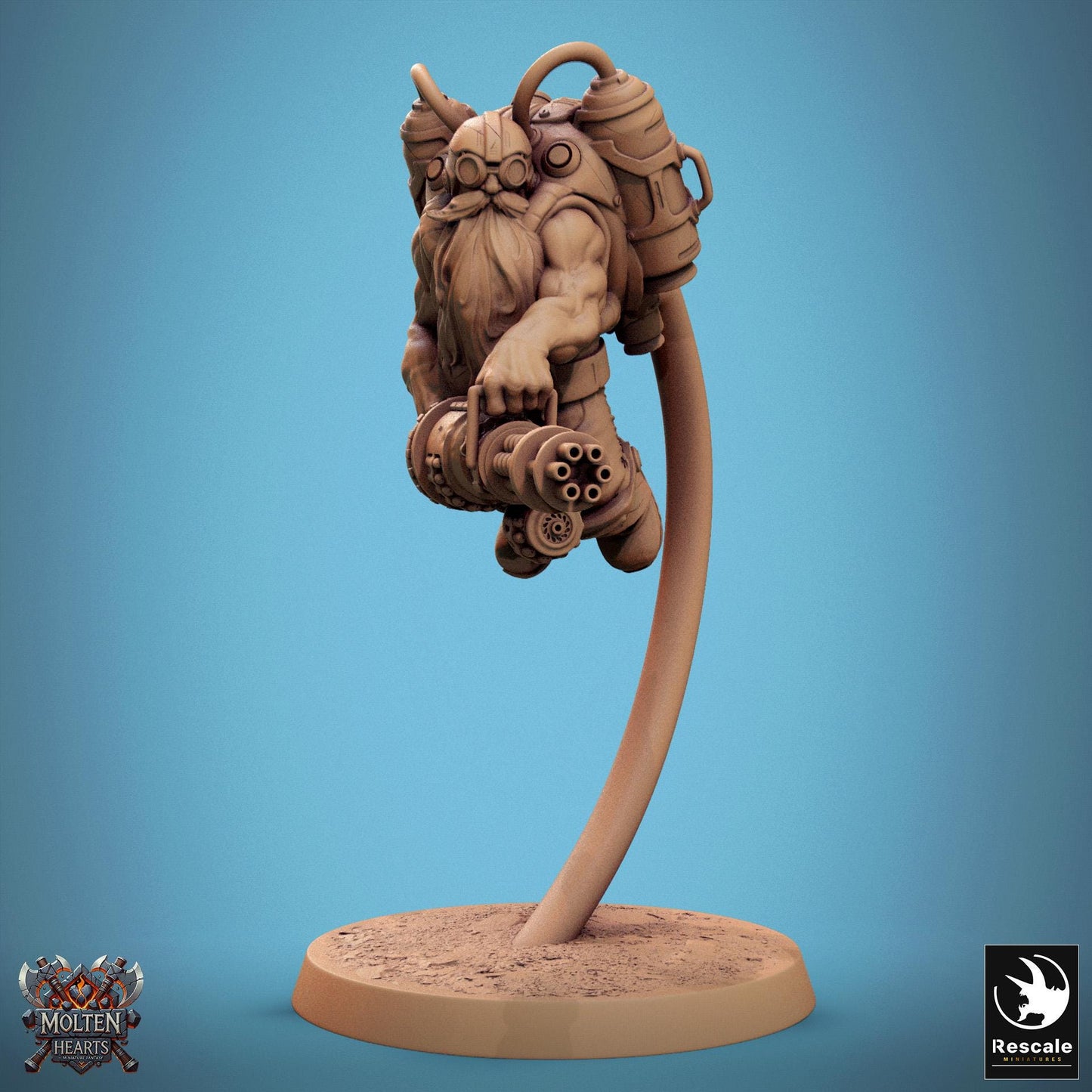 Dwarf Steampunk Soldiers, Pack 1 | Aussie 3D Printed Miniatures and Terrain