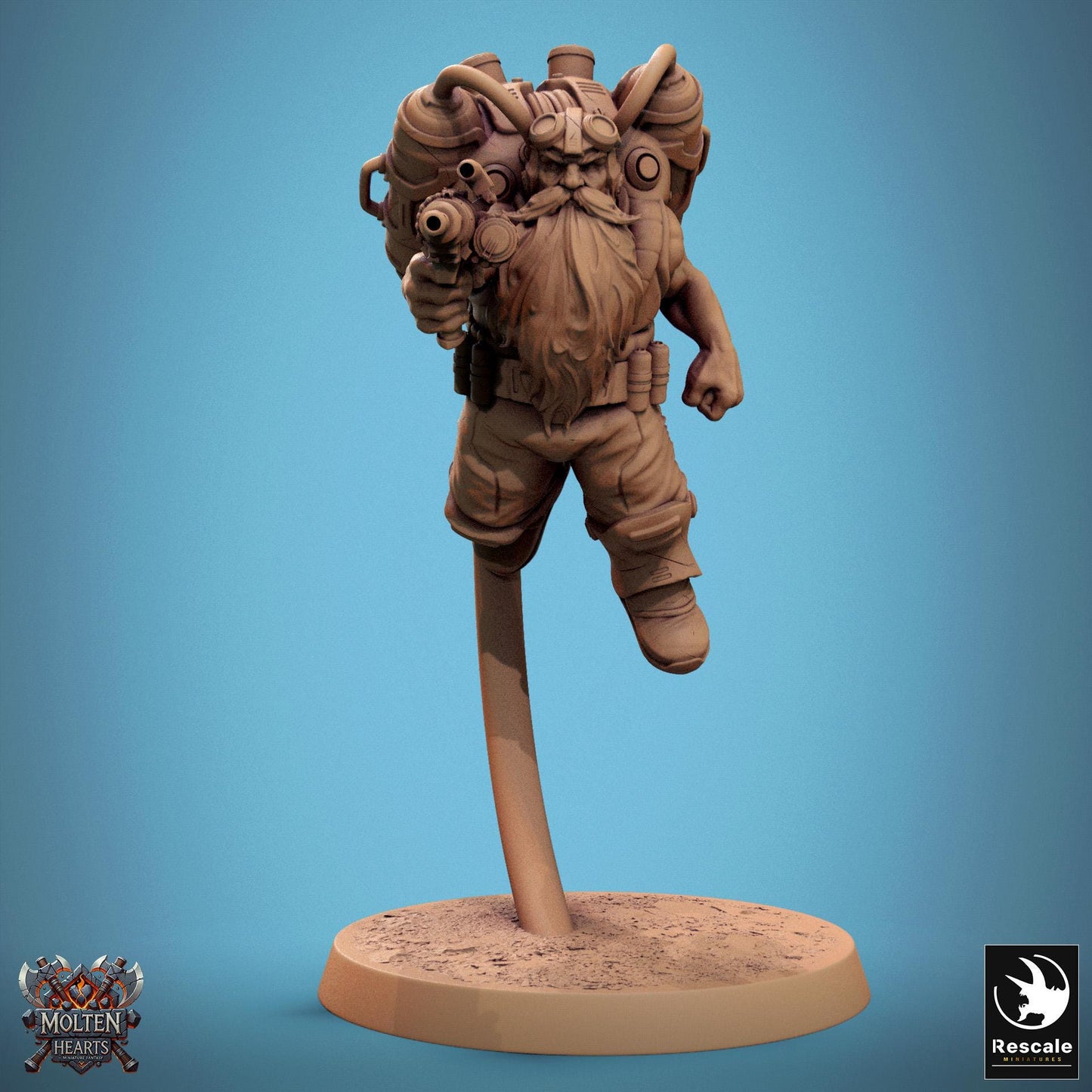 Dwarf Steampunk Soldiers, Pack 3 | Aussie 3D Printed Miniatures and Terrain