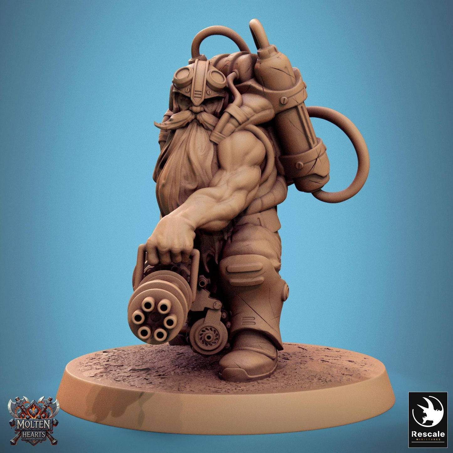Dwarf Steampunk Soldiers, Pack 3 | Aussie 3D Printed Miniatures and Terrain