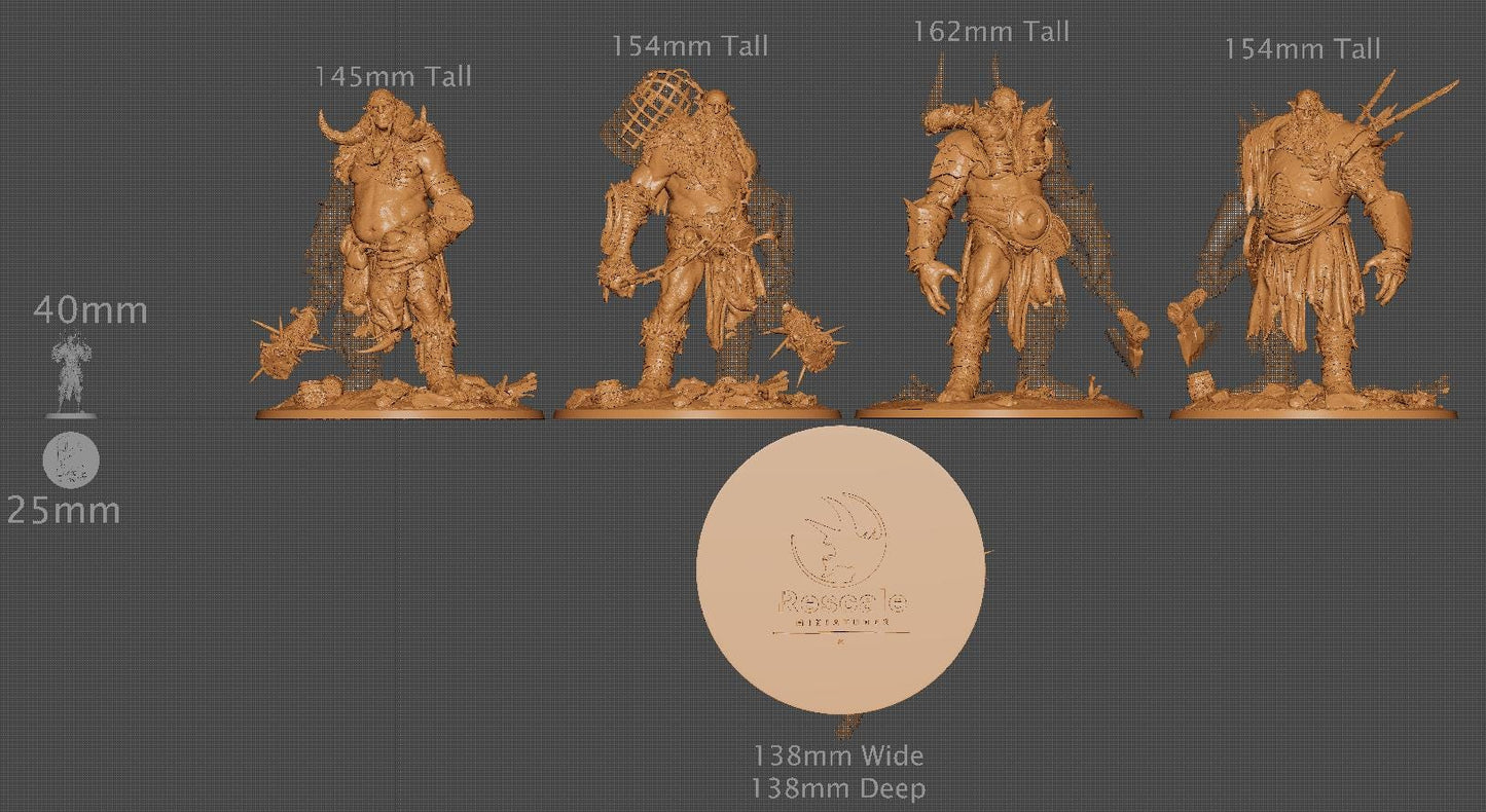 Giant Stone Breakers, Pack 1 | Aussie 3D Printed Miniatures and Terrain
