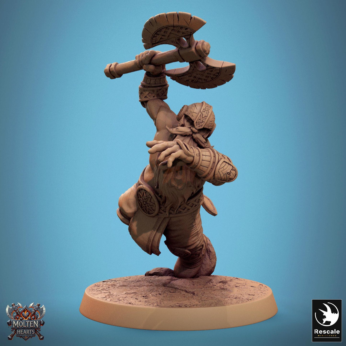Dwarf Warriors, Pack 1 | Aussie 3D Printed Miniatures and Terrain
