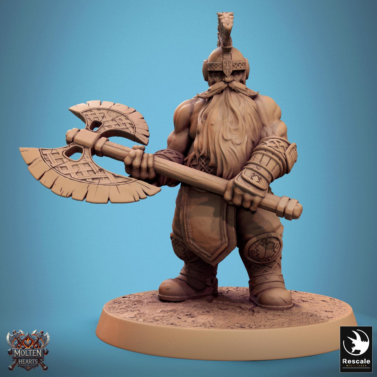Dwarf Warriors, Pack 1 | Aussie 3D Printed Miniatures and Terrain