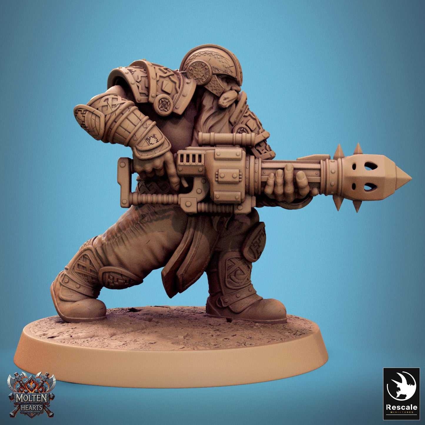Dwarf Warriors, Pack 2 | Aussie 3D Printed Miniatures and Terrain