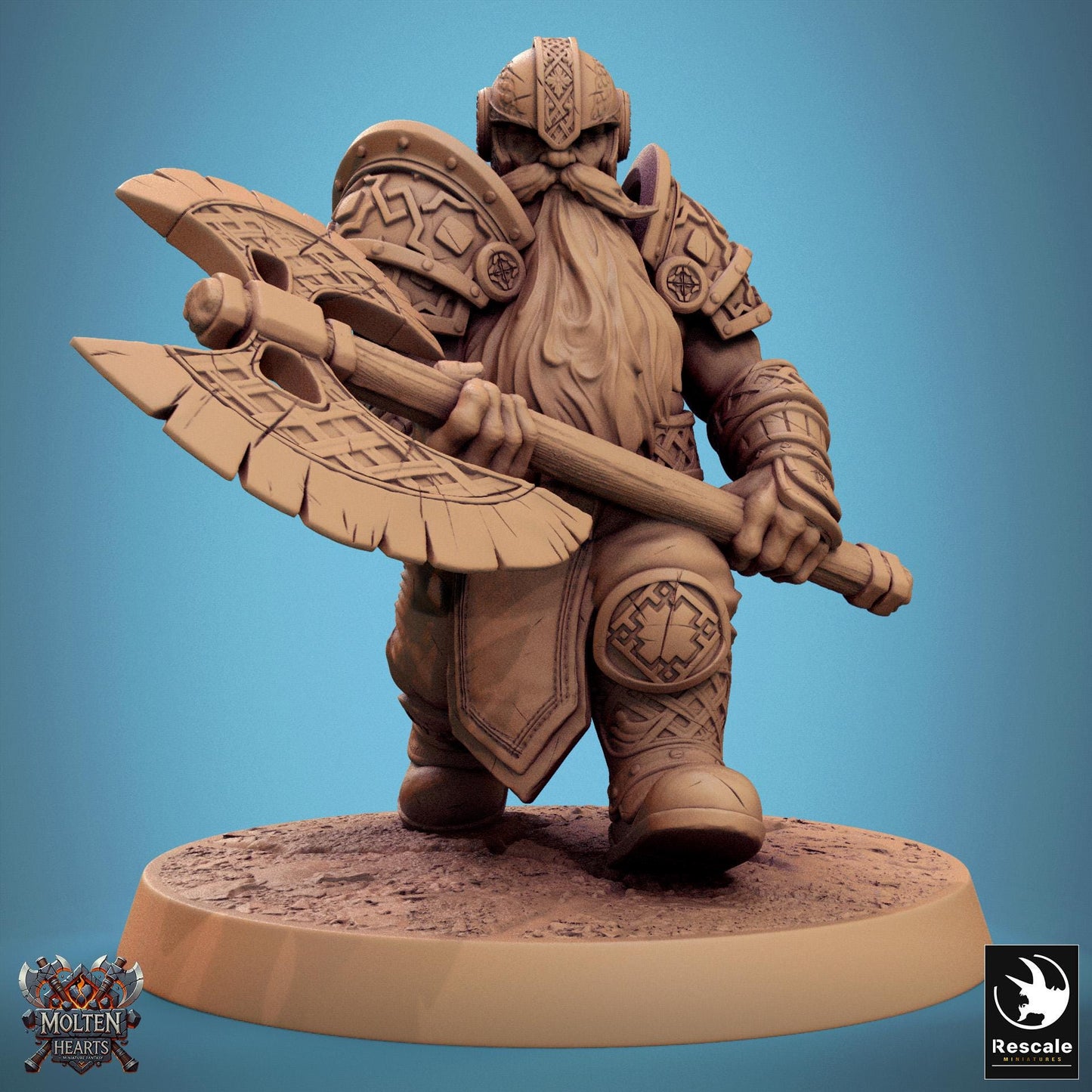 Dwarf Warriors, Pack 3 | Aussie 3D Printed Miniatures and Terrain