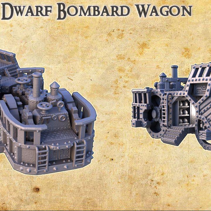 Dwarf Bombard Wagon | Aussie 3D Printed Miniatures and Terrain