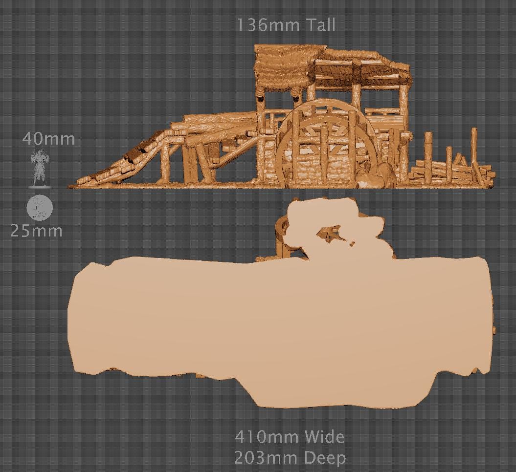Ruined Sawmill | Aussie 3D Printed Miniatures and Terrain