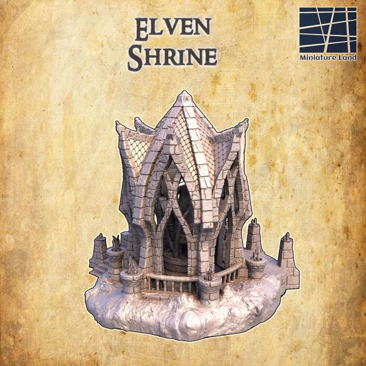 Elven Shrine | Aussie 3D Printed Miniatures and Terrain