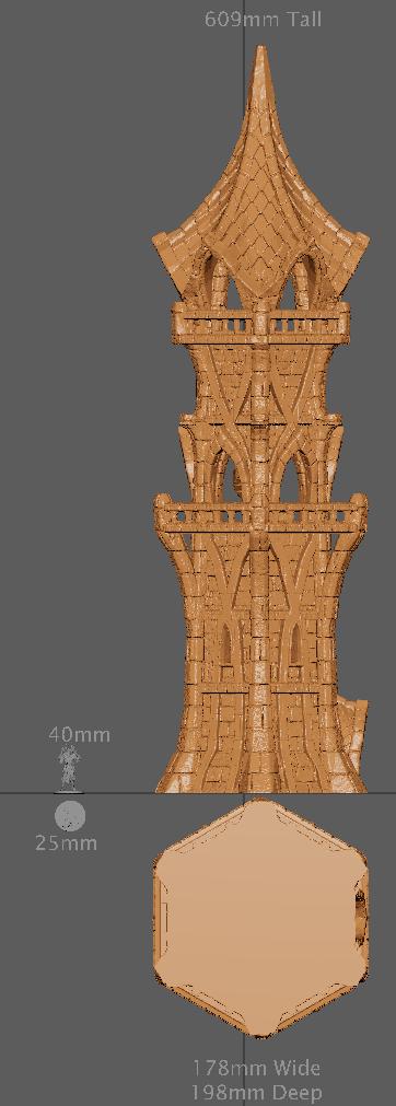 Elven Watchtower | Aussie 3D Printed Miniatures and Terrain