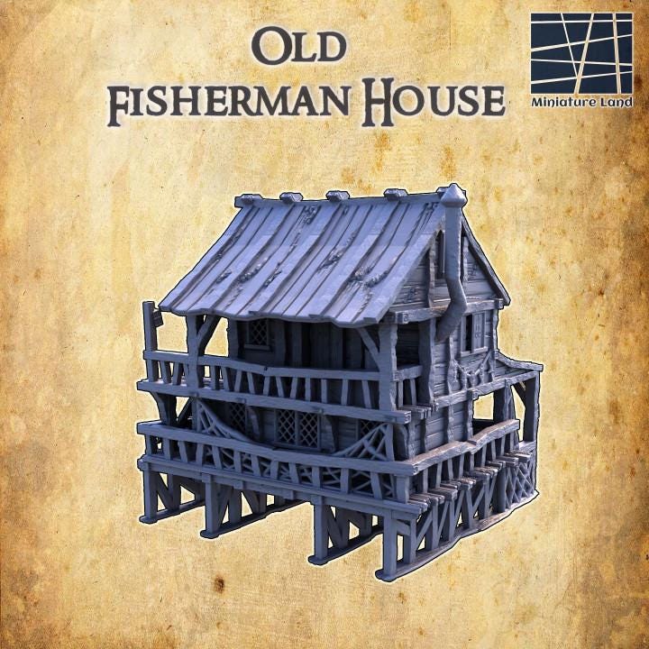Old Fisherman Hut | Aussie 3D Printed Miniatures and Terrain