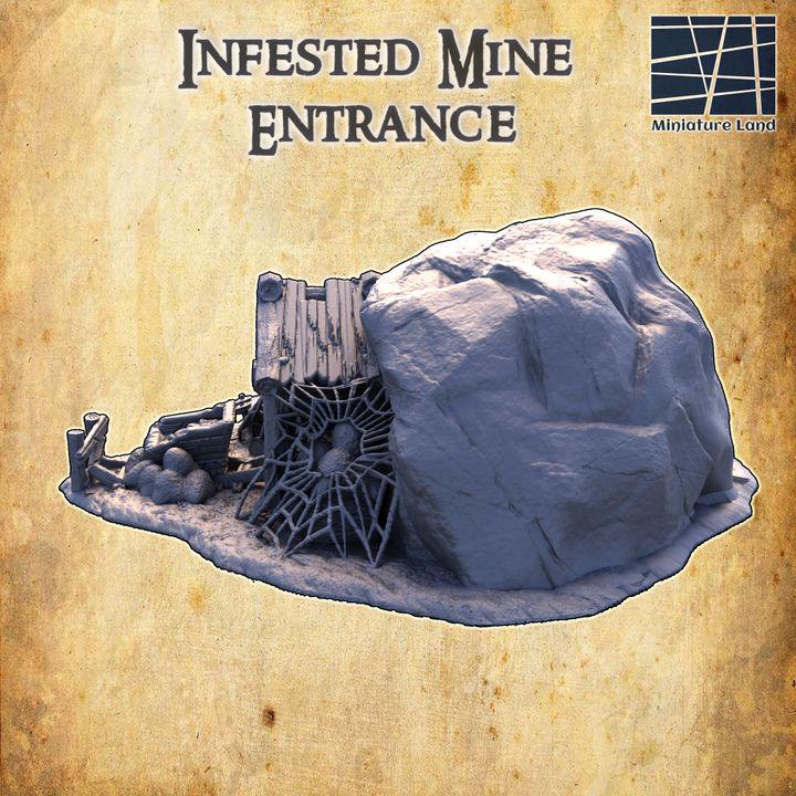 Infested Mine Entrance | Aussie 3D Printed Miniatures and Terrain
